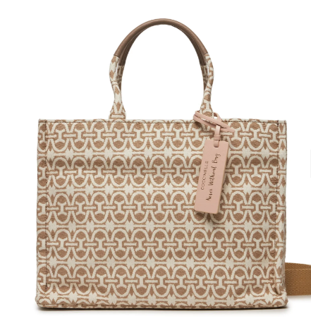 Coccinelle Never Without Bag Monogra Beige