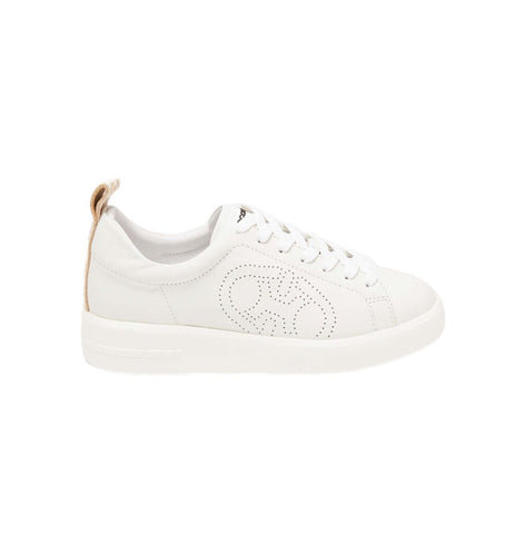 Coccinelle Monog Perforee Sneaker Basse OffWhite Natural