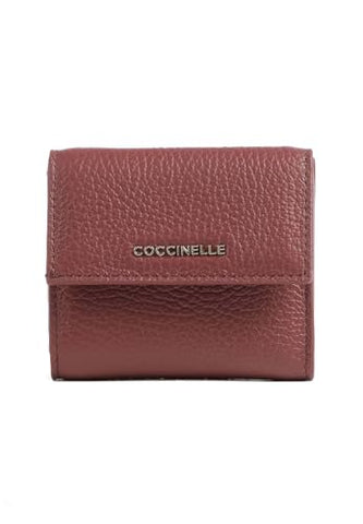 Coccinelle Portafoglio con patta Metallic Soft Brandy Small