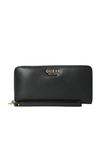 Guess Portaoglio Laurel Slg Large Zip Around Nero