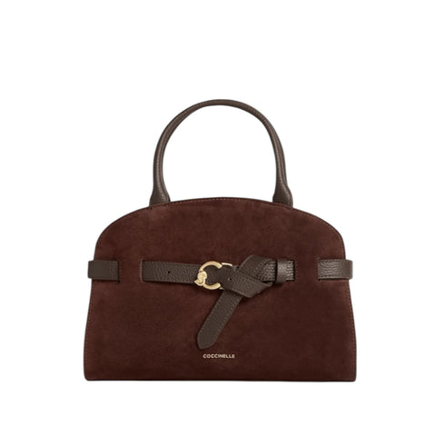 Coccinelle_Borsa_Sabine_Suede_Bimateral_Medium_Brunette_Coccinelle_Siena