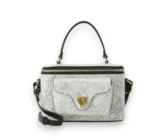 Coccinelle_Mini_Bag_Beat_Generation_A_I_2025_Snow_Black_Siena_Pelletteria_Falchini_Pelle_Frontale