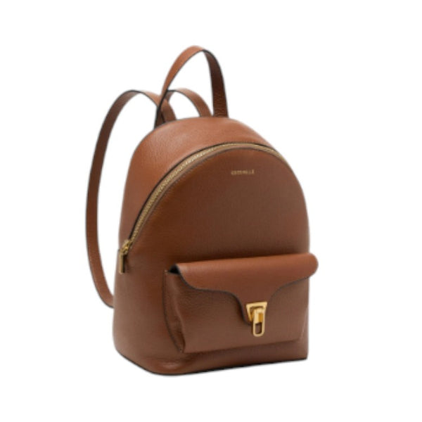 Coccinelle Zaino Beat Generation Small Cognac Coccinelle Siena Laterale