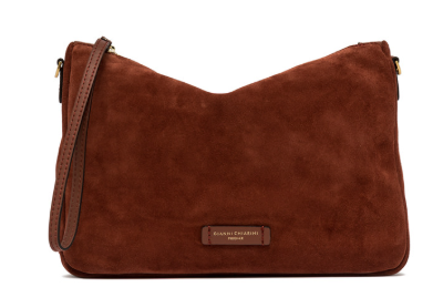 Gianni Chiarini Borsa Nora Pouch Camoscio Pelle Frontale Rosso