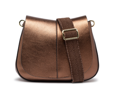 Gianni Chiarini Helena Round Medium Metalizzato Toasted in pelle frontale