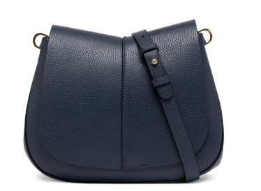 Gianni_Chiarini_Helena_Round_Medium_Pelletteria_Falchini_Siena_Codice_Sconto_Pelle_Navy_Frontale_Tracolla_Pelle