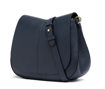 Gianni_Chiarini_Helena_Round_Medium_Pelletteria_Falchini_Siena_Codice_Sconto_Pelle_Navy_Laterale_Tracolla_Pelle