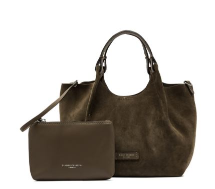 Gianni Chiarini Tracolla Dua Camoscio Medium Gianni Chiarini Siena Pochette
