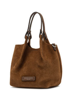 Gianni Chiarini Tracolla Dua Camoscio Small Cuoio Gianni Chiarini Siena Laterale