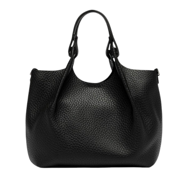 Gianni_Chiarini_Tracolla_Dua_Medium_Pelletteria_Falchini_Siena_Codice_Sconto_Pelle_Nero_Nero_Frontale_Aperta