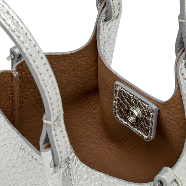 Gianni_Chiarini_Tracolla_Dua_Small_Pelletteria_Falchini_Siena_Codice_Sconto_Pelle_Silver_Clay_Interno