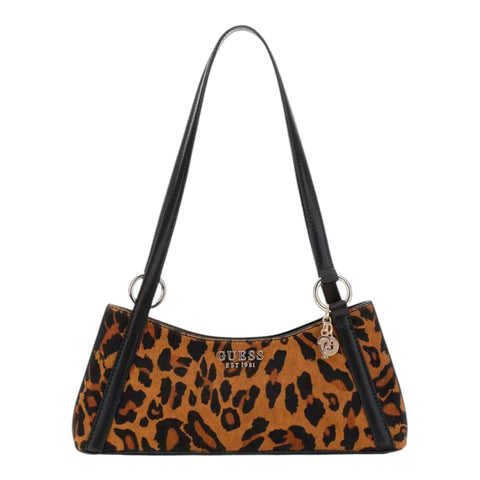 Guess Borsa a spalla Domitilla Leopard Guess Siena Zip Catalogo Frontale 