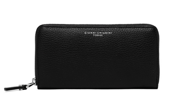 Gianni Chiarini Portafoglio Donna Wallet Grain Nero