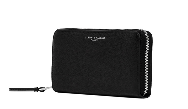 Gianni Chiarini Portafoglio Donna Wallet Grain Nero