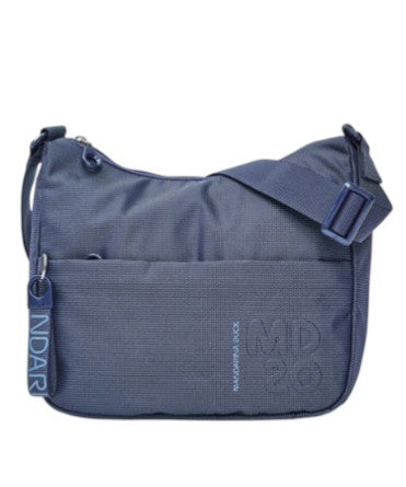 Mandarina_Duck_Borsa_Hobo_MD20_Small_New_Collection_Pelletteria_Falchini_Siena_Deep_Blue_Frontale
