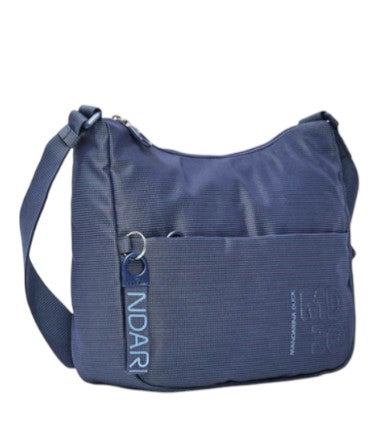 Mandarina_Duck_Borsa_Hobo_MD20_Small_New_Collection_Pelletteria_Falchini_Siena_Deep_Blue_Laterale