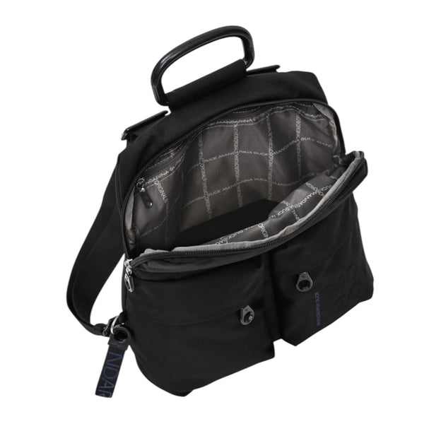 Mandarina_Duck_MD_20_Zaino_New_Collection_Pelletteria_Falchini_Siena_Nero_Interno
