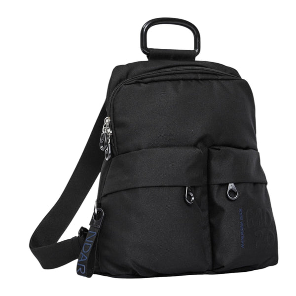 Mandarina_Duck_MD_20_Zaino_New_Collection_Pelletteria_Falchini_Siena_Nero_Laterale