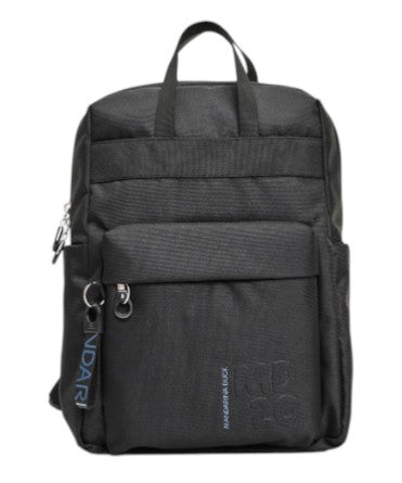 Mandarina_Duck_Zaino_13"_MD20_New_Collection_Pelletteria_Falchini_Siena_Nero_Frontale