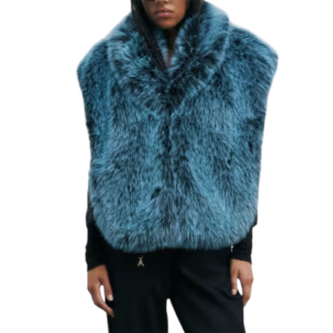 Patrizia_Pepe_Mantello_Morbido_Reversibile_Mystic_Green_Fur_Outfit_Patrizia_Pepe_Siena