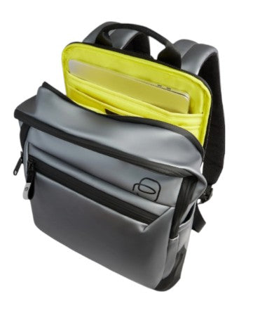 Piquadro_Zaino_Corner_15_6_Tessuto_cerato_impermeabile_catalogo_falchini_siena_nuova_collezione_argento_interno