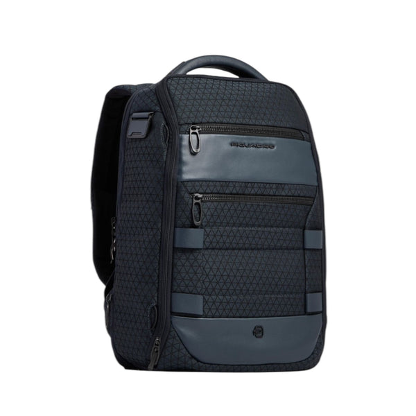 Piquadro_Zaino_da_viaggio_Hexagon_14_Blu_Laterale_Piquadro_Siena