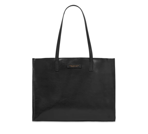 The Bridge Borsa a spalla Mirra Orizzontale Nero The Bridge Siena Catologo Cuoio Frontale