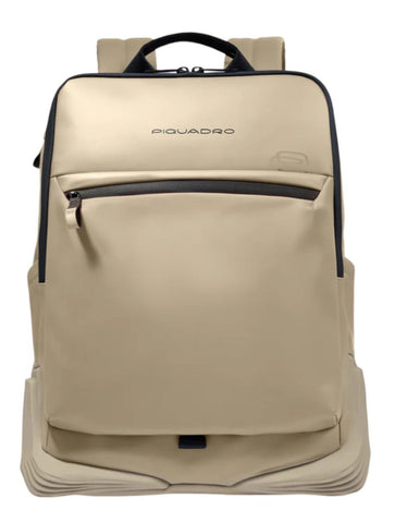 Piquadro Zaino Linea Corner 2.0 Beige 15.6"