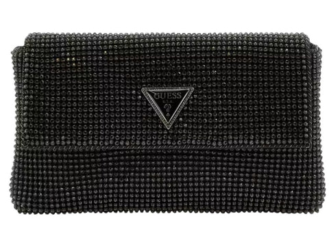 Guess Pochette Strass Zalina Mini Nero