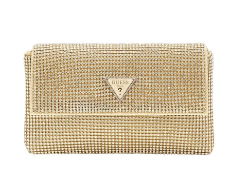 Guess Pochette Strass Zalina Mini Oro