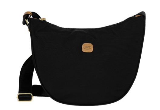 brics_x_collection_tracolla_mezzaluna_medium_nylon_pelle_crossbody_travel_bag_2026_falchini_siena_nero_frontale