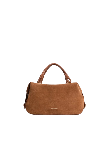 coccinelle_bauletto_lizzie_camoscio_small_falchini_siena_cognac_frontale