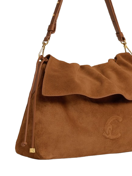 coccinelle_borsa_lidia_medium_camoscio_falchini_siena_cognac_details