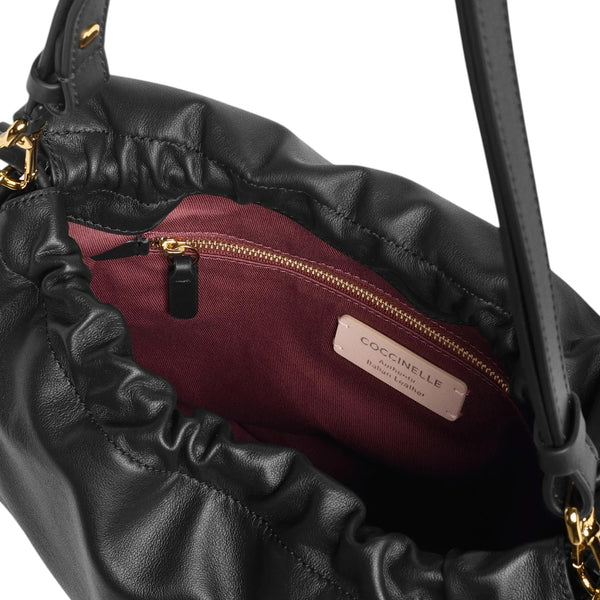 coccinelle_borsa_lidia_small_pelle_liscia_coulisse_falchini_siena_nero_interno