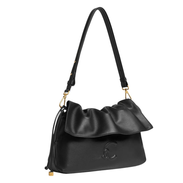 coccinelle_borsa_lidia_small_pelle_liscia_coulisse_falchini_siena_nero_laterale