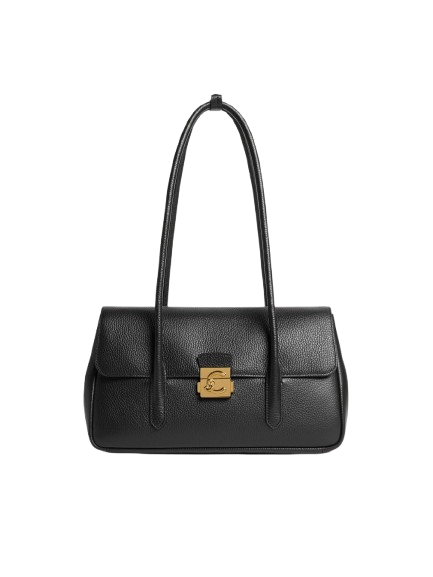 coccinelle_borsa_spalla_c_me_lock_large_falchini_siena_nero_frontale
