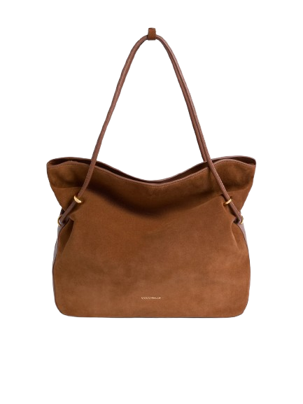 coccinelle_borsa_spalla_lizzie_camoscio_medium_falchini_siena_cognac_frontale