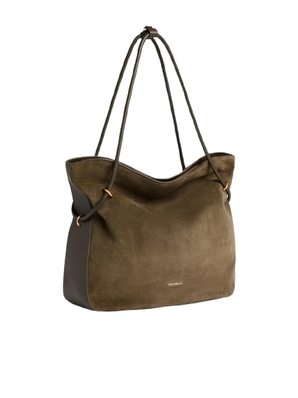 coccinelle_borsa_spalla_lizzie_camoscio_medium_falchini_siena_fango_laterale