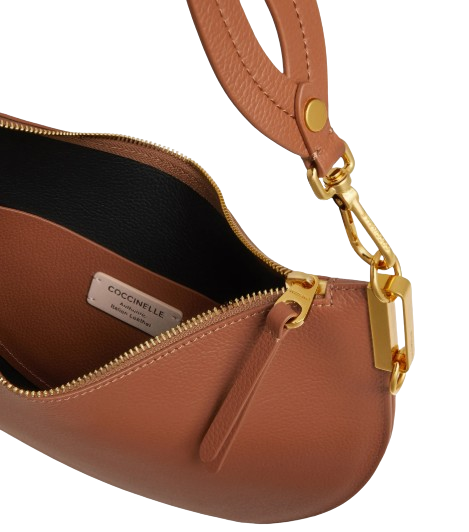 coccinelle_borsa_sunup_medium_pelle_falchini_siena_eucalipto_cognac_nero_interno