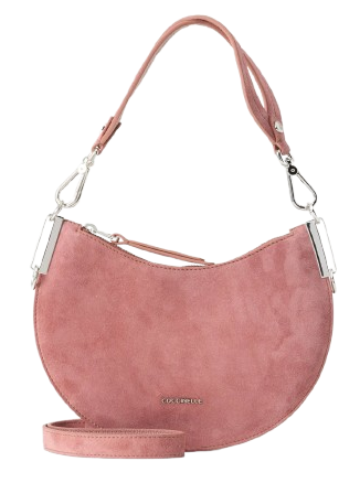 coccinelle_borsa_sunup_suede_small_camoscio_mezzaluna_falchini_siena_winter_rose_frontale