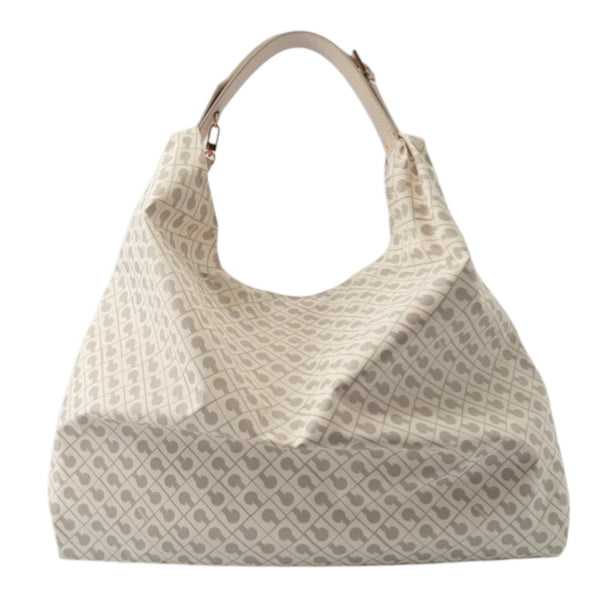 gherardini_amazzonia_large_borsa_spalla_softy_tessuto_leggero_hobo_monogram_2026_falchini_siena_coconut_frontale