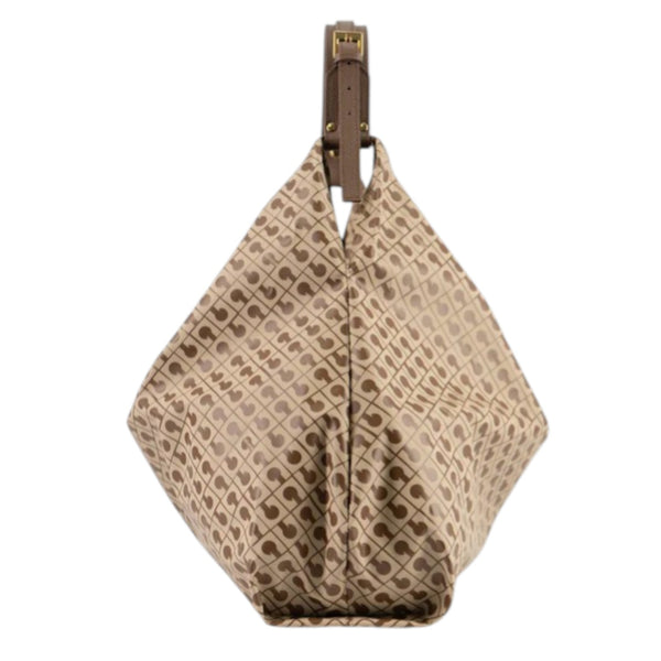 gherardini_amazzonia_large_borsa_spalla_softy_tessuto_leggero_hobo_monogram_2026_falchini_siena_tabacco_burro_laterale