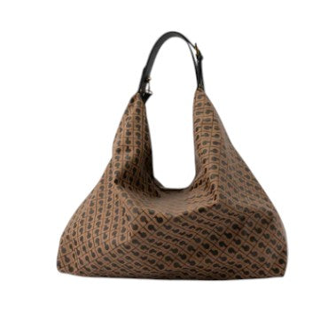 gherardini_amazzonia_large_borsa_spalla_softy_tessuto_leggero_hobo_monogram_2026_falchini_siena_toffee_frontale