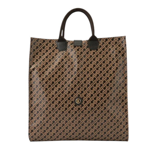 gherardini_shopper_piegabile_large_softy_tessuto_leggero_tote_bag_viaggio_2026_falchini_siena_toffee_frontale