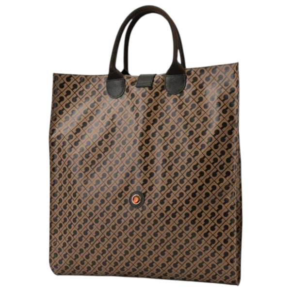 gherardini_shopper_piegabile_large_softy_tessuto_leggero_tote_bag_viaggio_2026_falchini_siena_toffee_laterale