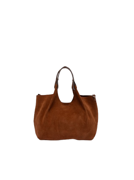 gianni_chiarini_dua_medium_suede_bag_camoscio_boho_luxury_aesthetic_hobo_tote_2026_falchini_siena_cognac_posteriore