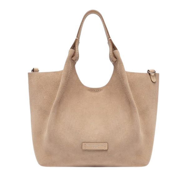 gianni_chiarini_dua_medium_suede_bag_camoscio_boho_luxury_aesthetic_hobo_tote_2026_falchini_siena_nude_frontale_aperta