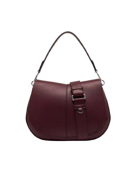 gianni_chiarini_helena_round_large_pelle_martellata_falchini_siena_antique_rouge_frontale