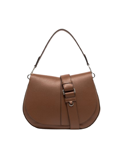 gianni_chiarini_helena_round_large_pelle_martellata_falchini_siena_noce_frontale