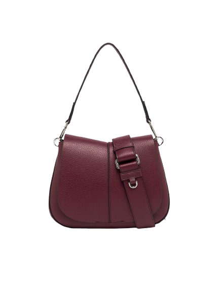 gianni_chiarini_helena_round_medium_pelle_martellata_falchini_siena_antique_ruby_frontale